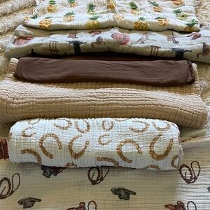 Cozy Cream and Brown Kids Blanket Set